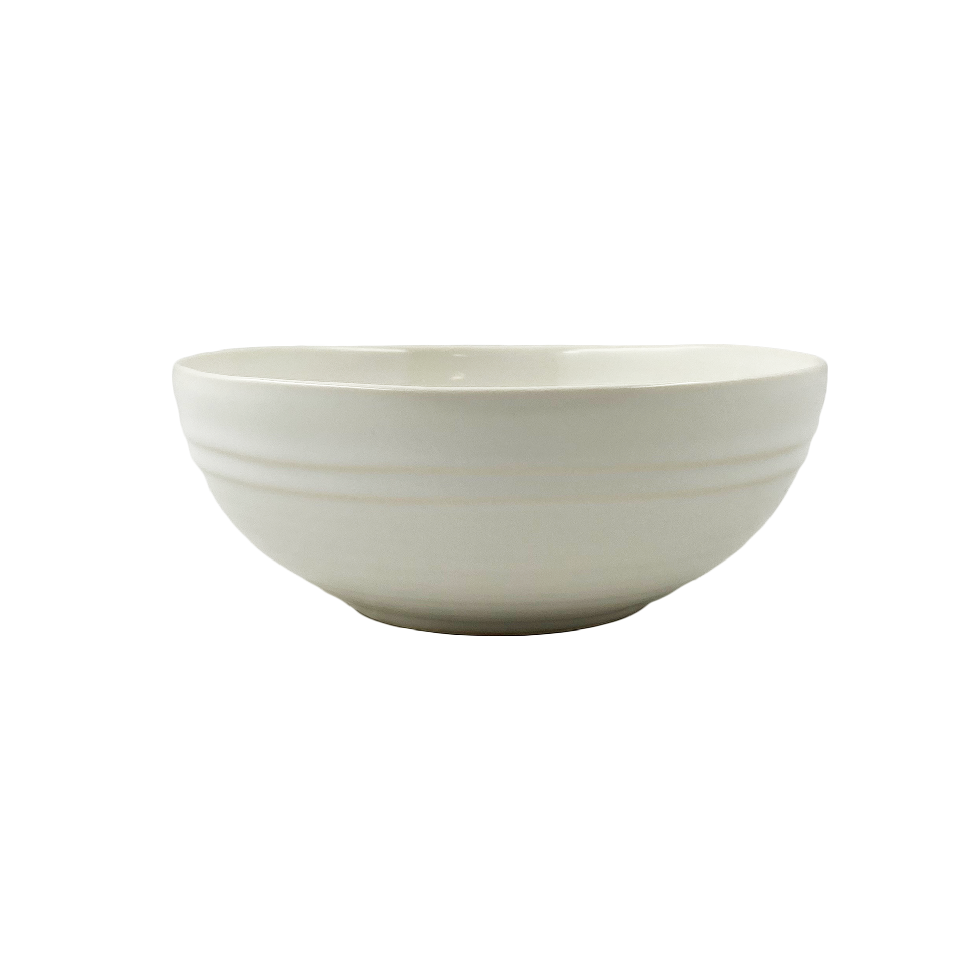 Lines White Stoneware Cereal Bowl, Set of 4 Canvas Home Lines, Stoneware, Stoneware Cereal Bowl, White, White Stoneware