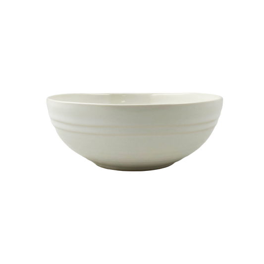 Lines White Stoneware Cereal Bowl, Set of 4 Canvas Home Lines, Stoneware, Stoneware Cereal Bowl, White, White Stoneware