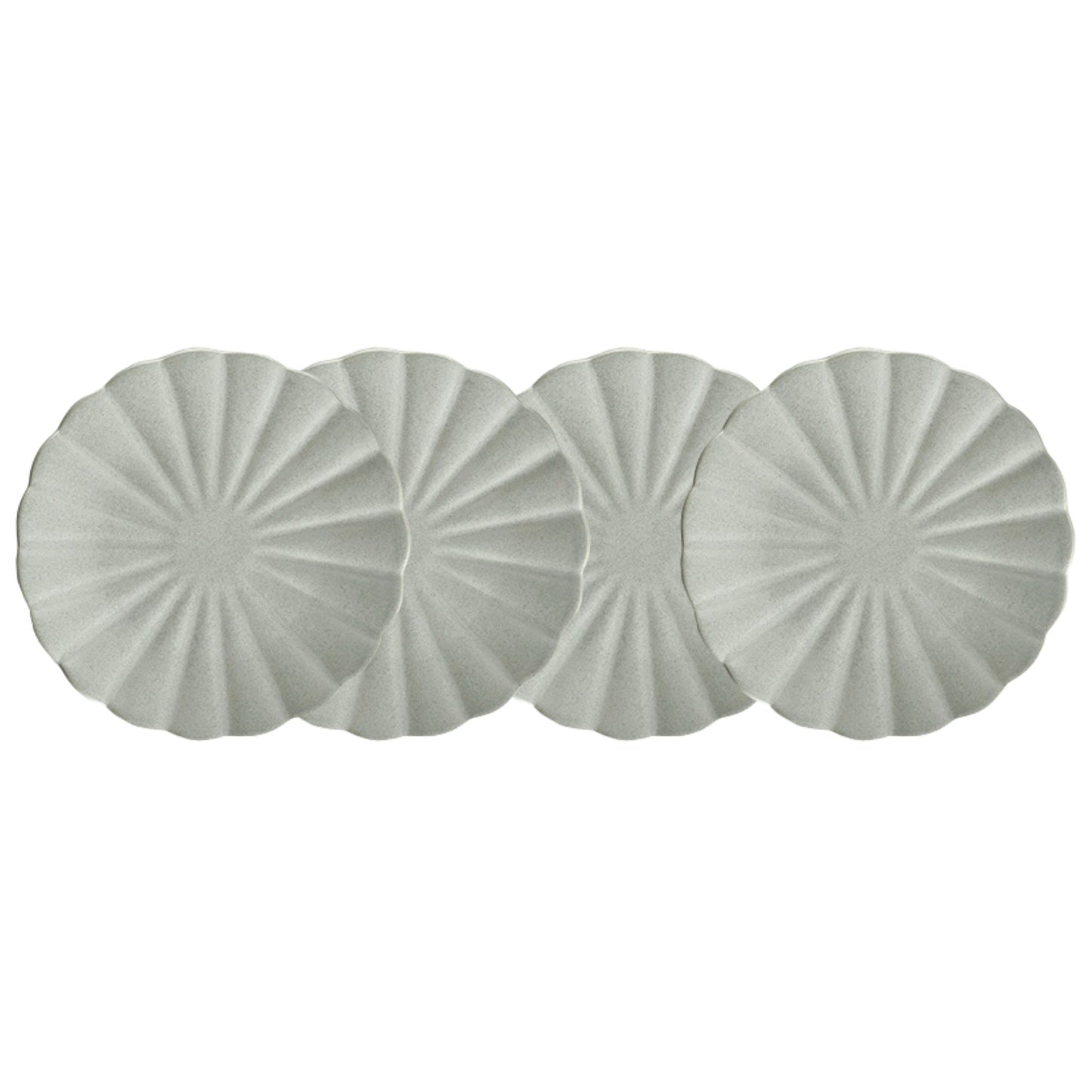 Lafayette Fog Stoneware Bread Plate, Set of 4 Canvas Home Ellen DeGeneres, Grey, Lafayette, Plates, Portugal