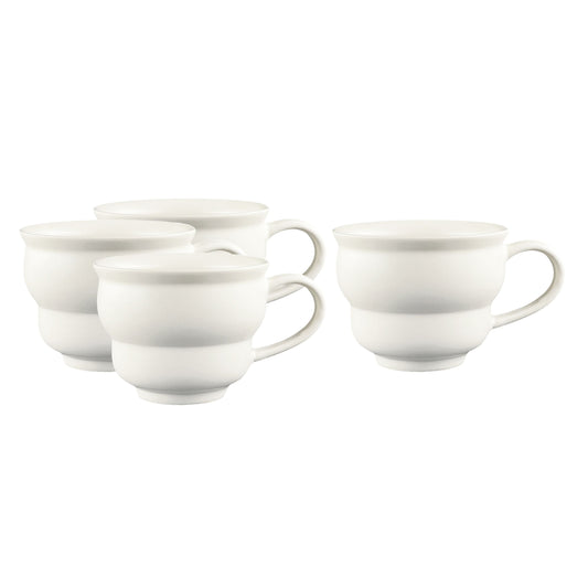 Lafayette Pearl White Stoneware Cup, Set of 4 Canvas Home Cups, Ellen DeGeneres, Lafayette, Mugs + Cups, Portugal, White