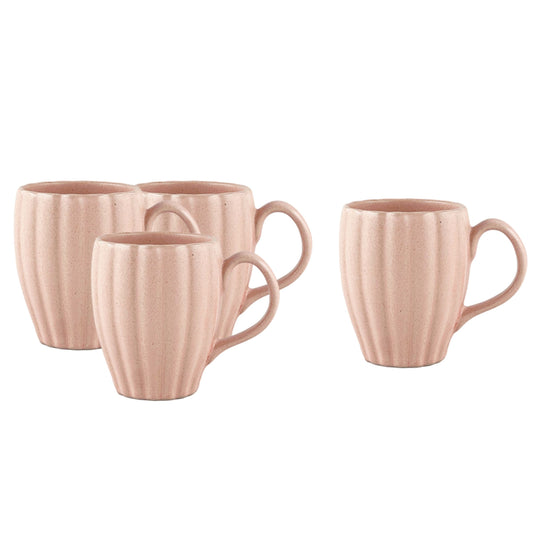 Lafayette Blush Stoneware Coffee Mug, Set of 4 Canvas Home Ellen DeGeneres, Lafayette, Mug, Pink, Portugal