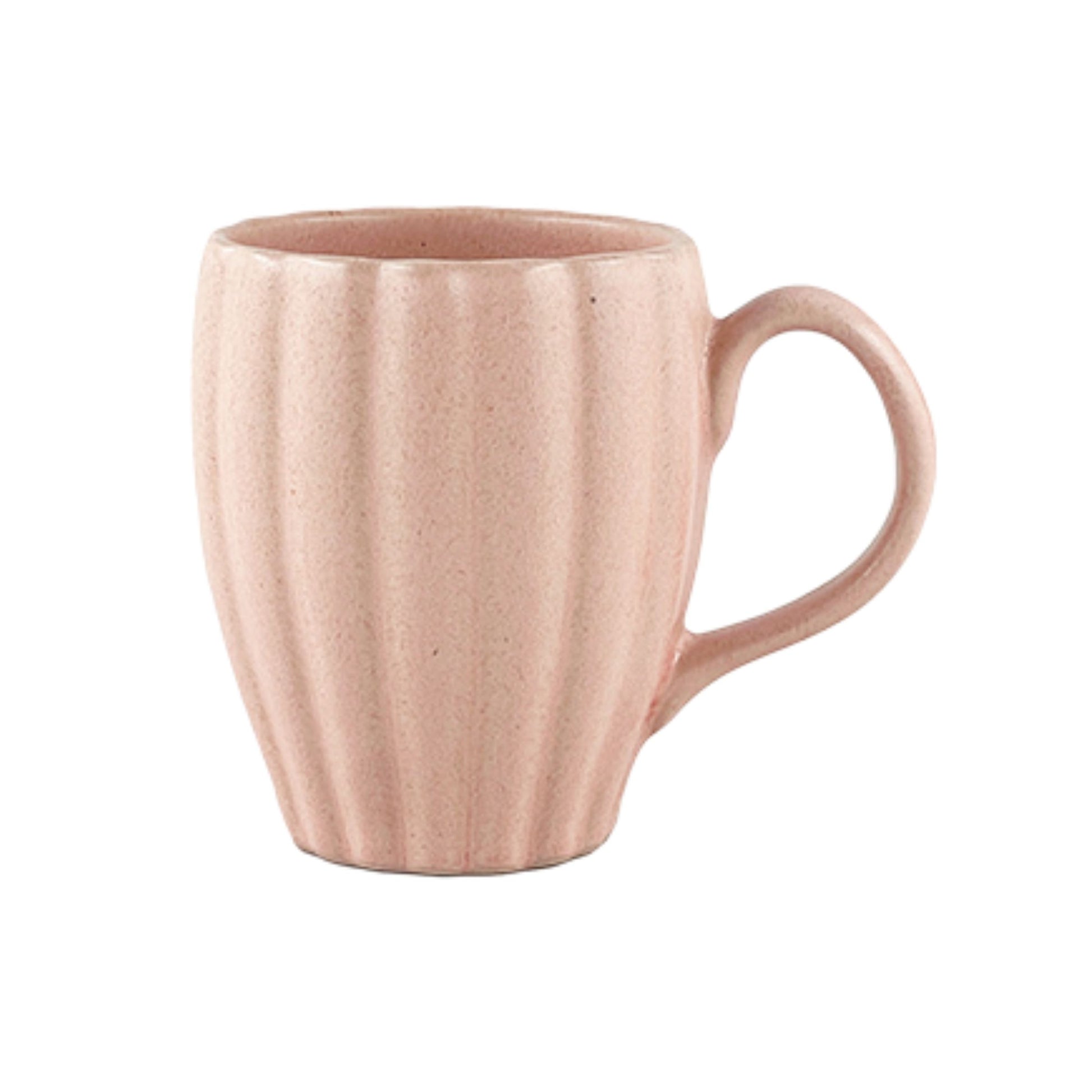 Lafayette Blush Stoneware Coffee Mug, Set of 4 Canvas Home Blush, Coffee Mug, Ellen DeGeneres, Lafayette, Lafayette Blush, Lafayette Blush Stoneware Coffee Mug, Lafayette Coffee Mug, Lafayette Mug, Mug, Mugs + Cups, Pink, Pink Coffee Mug, Pink Scalloped Coffee Mug, Pink Stoneware, Pink Stoneware Coffee Mug, Portugal, Scalloped Coffee Mug, Set of 4, Stoneware, Stoneware Coffee Mug