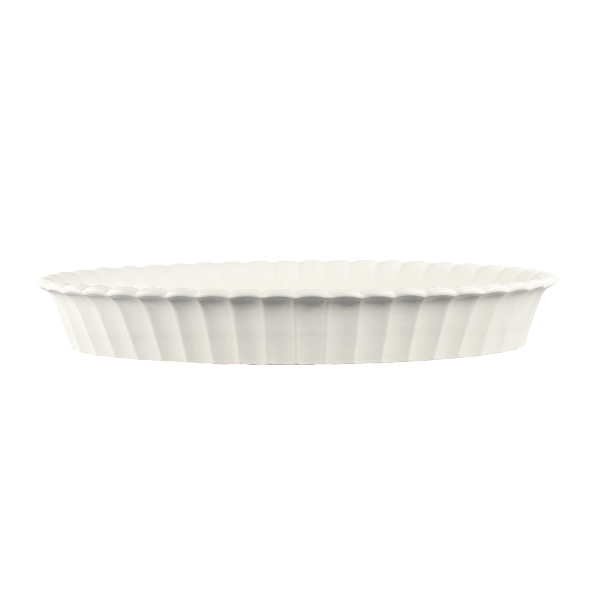 Lafayette Oval Pearl White Stoneware Baker Canvas Home Ellen DeGeneres, Lafayette, Portugal, White