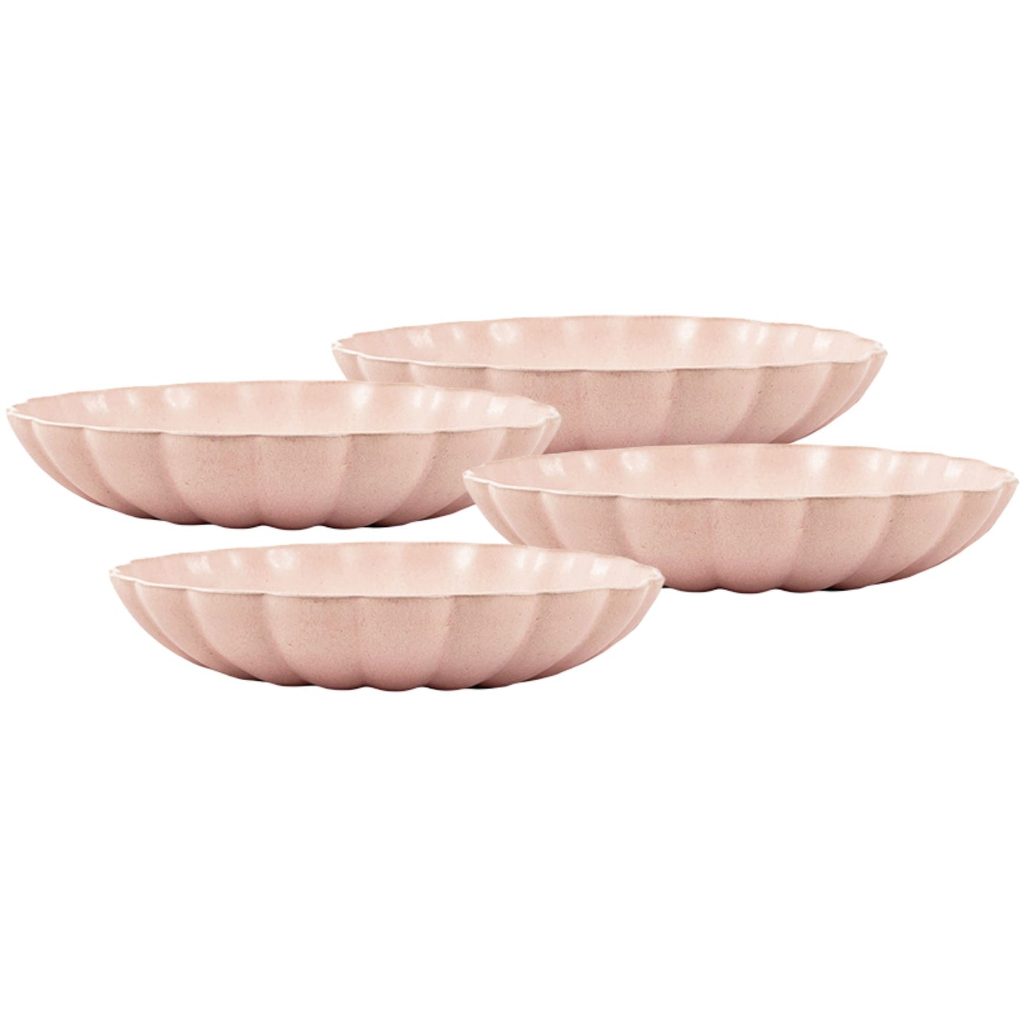 Lafayette Blush Stoneware Pasta Bowl, Set of 4 Canvas Home Bowls, Ellen DeGeneres, Lafayette, Pink, Portugal