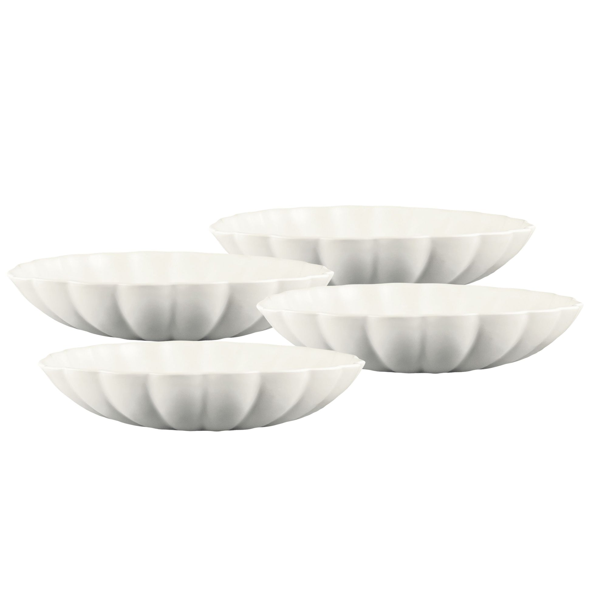 Lafayette Pearl White Stoneware Pasta Bowl, Set of 4 Canvas Home Bowls, Ellen DeGeneres, Lafayette, Plates, Portugal, White