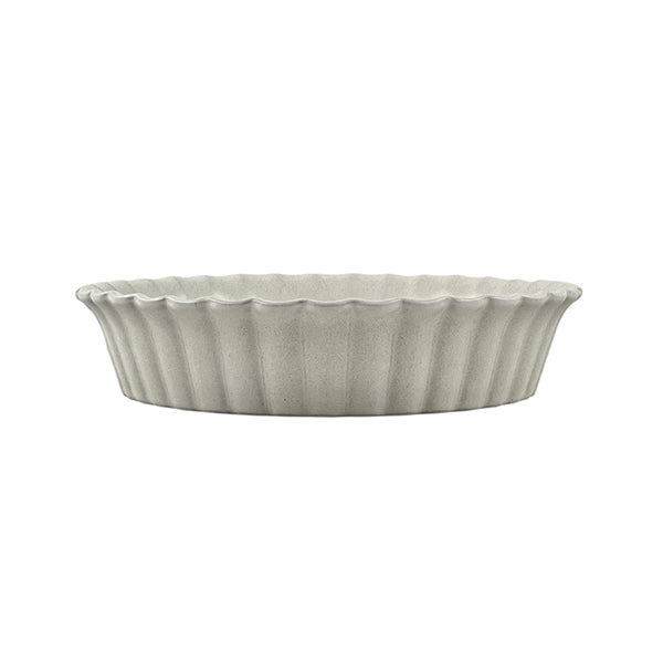 Lafayette Round Fog Stoneware Baker Canvas Home Ellen DeGeneres, Grey, Lafayette, Portugal