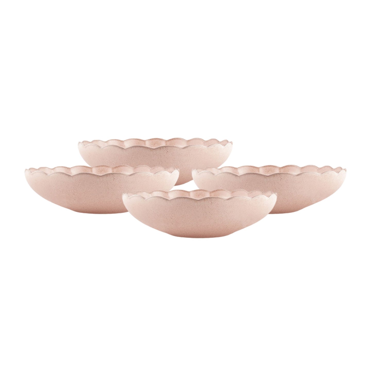 Lafayette Blush Stoneware Salad Bowl, Set of 4 Canvas Home Bowls, Ellen DeGeneres, Lafayette, Pink, Portugal, Salad Bowl