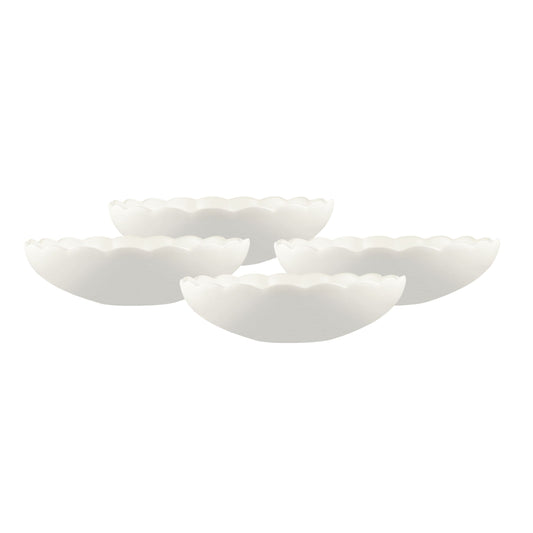 Lafayette Pearl White Stoneware Salad Bowl, Set of 4 Canvas Home Bowls, Ellen DeGeneres, Lafayette, Portugal, Salad Bowl, White