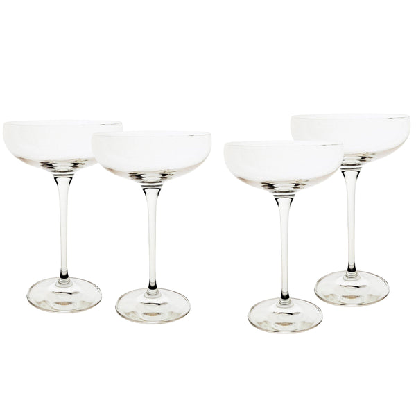 Canvas Home Champagne Coupe Stemware Set Canvas Home Champagne Coupe, Champagne Stemware, Clear, Coupe, Glass, Glassware, Stemmed Glass, Stemware