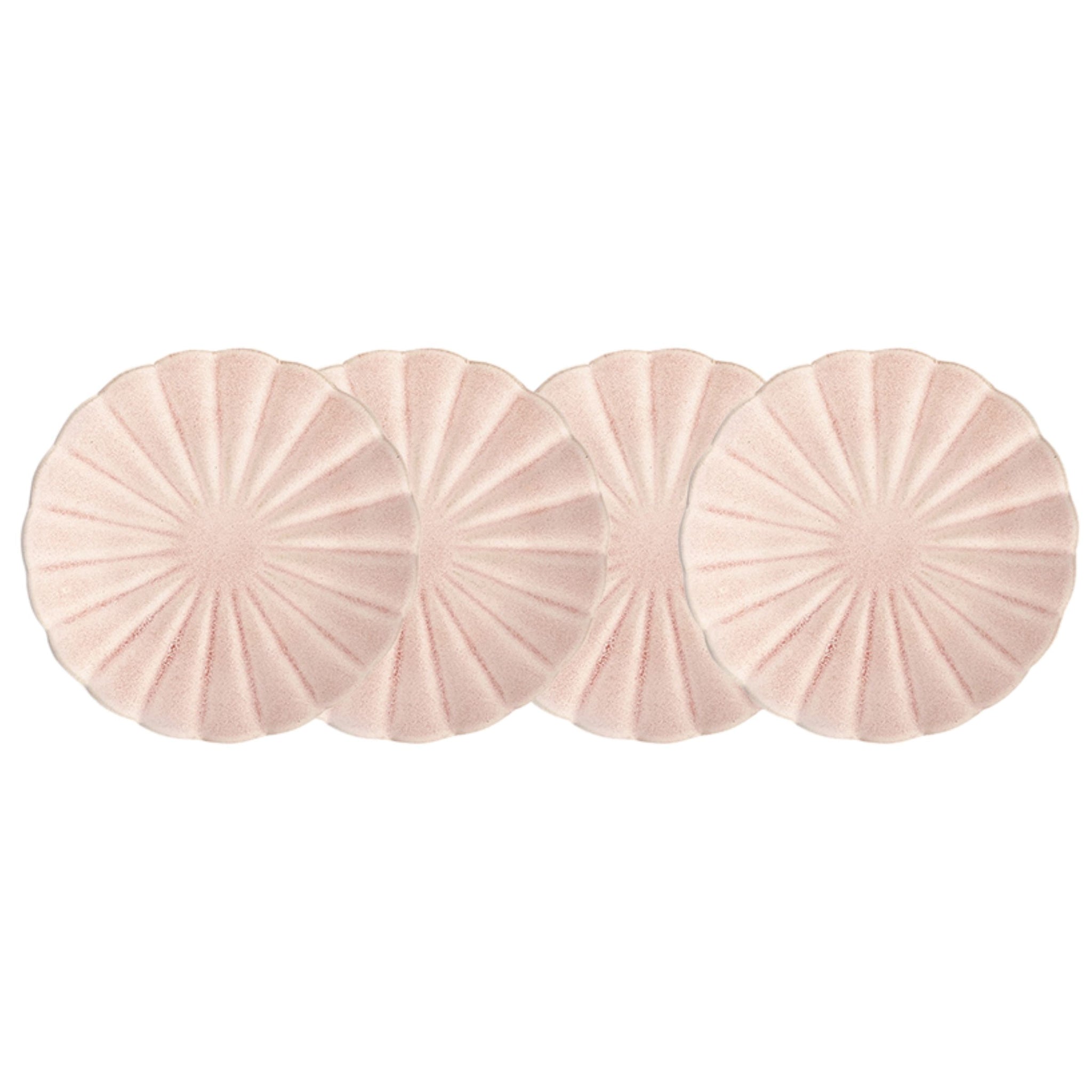 Lafayette Blush Stoneware Bread Plate, Set of 4 Canvas Home Bread Plate, Ellen DeGeneres, Lafayette, Pink, Portugal, Scalloped, Scalloped Edge