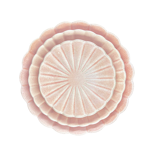 Lafayette Blush Stoneware Bread Plate, Set of 4 Canvas Home Bread Plate, Ellen DeGeneres, Lafayette, Pink, Portugal, Scalloped, Scalloped Edge