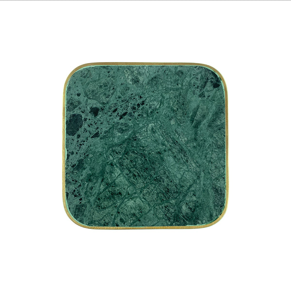 Verona Green Marble Coaster Set