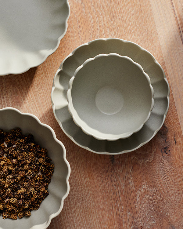 Lafayette Pearl White Stoneware Salad Bowl, Set of 4 Canvas Home Bowls, Ellen DeGeneres, Lafayette, Portugal, Salad Bowl, White