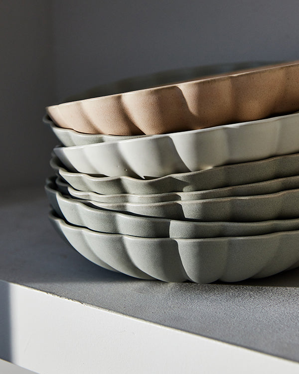 Lafayette Fog Stoneware Pasta Bowl, Set of 4 Canvas Home $100-$200, Bowls, Ellen DeGeneres, Grey, Lafayette, Portugal