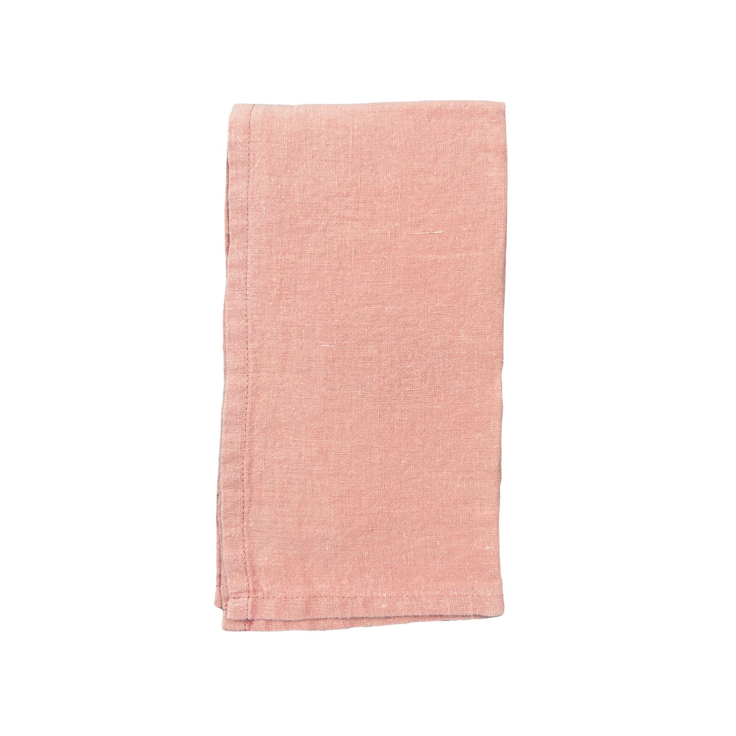 Stone Washed Clay Linen Napkin, Set of 4 Canvas Home Ellen DeGeneres, India, Lafayette, Napkins, Pink