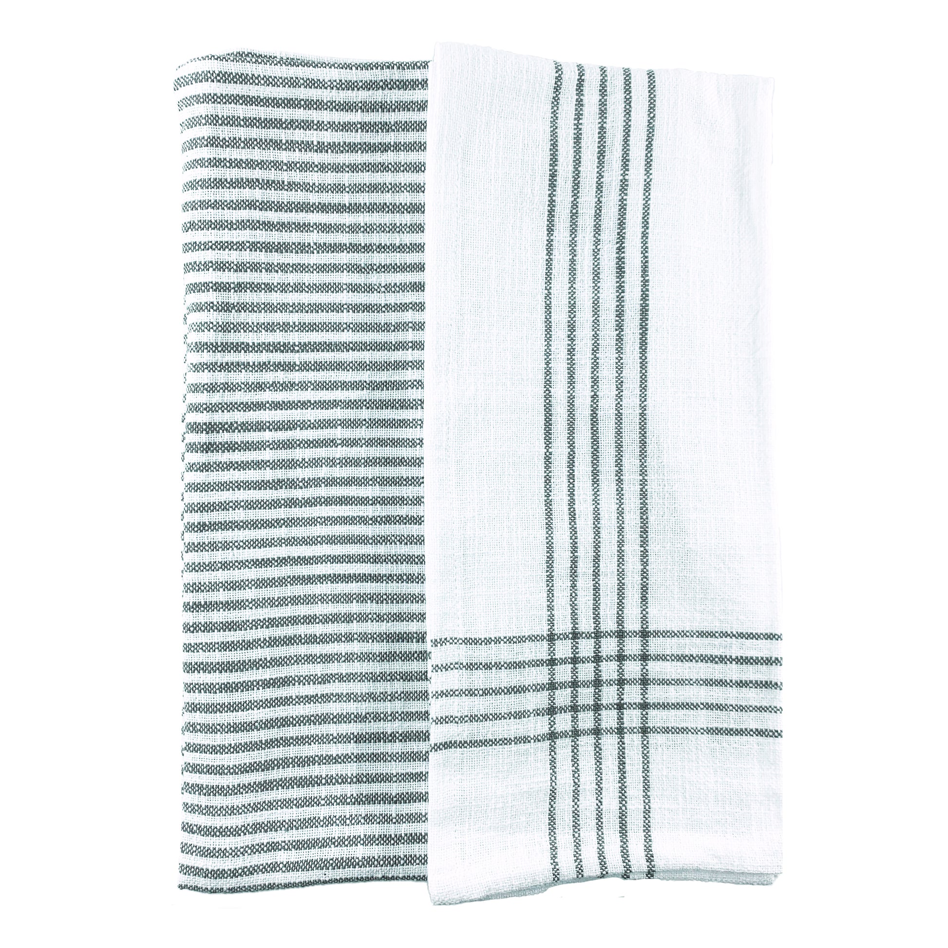 Cotton Charcoal Tea Towel, Set of 2 Canvas Home 100% Cotton, 100% Cotton Tea Towel, Charcoal, Cotton Tea Towel, Cotton Tea Towel Set, ED Ellen DeGeneres, ED Ellen DeGeneres X Canvas Home, Ellen DeGeneres, Grey, Grey Stripe, Grey Stripped, Kitchen Towels, Lafayette Tea Towel, Stripped, White, White & Grey