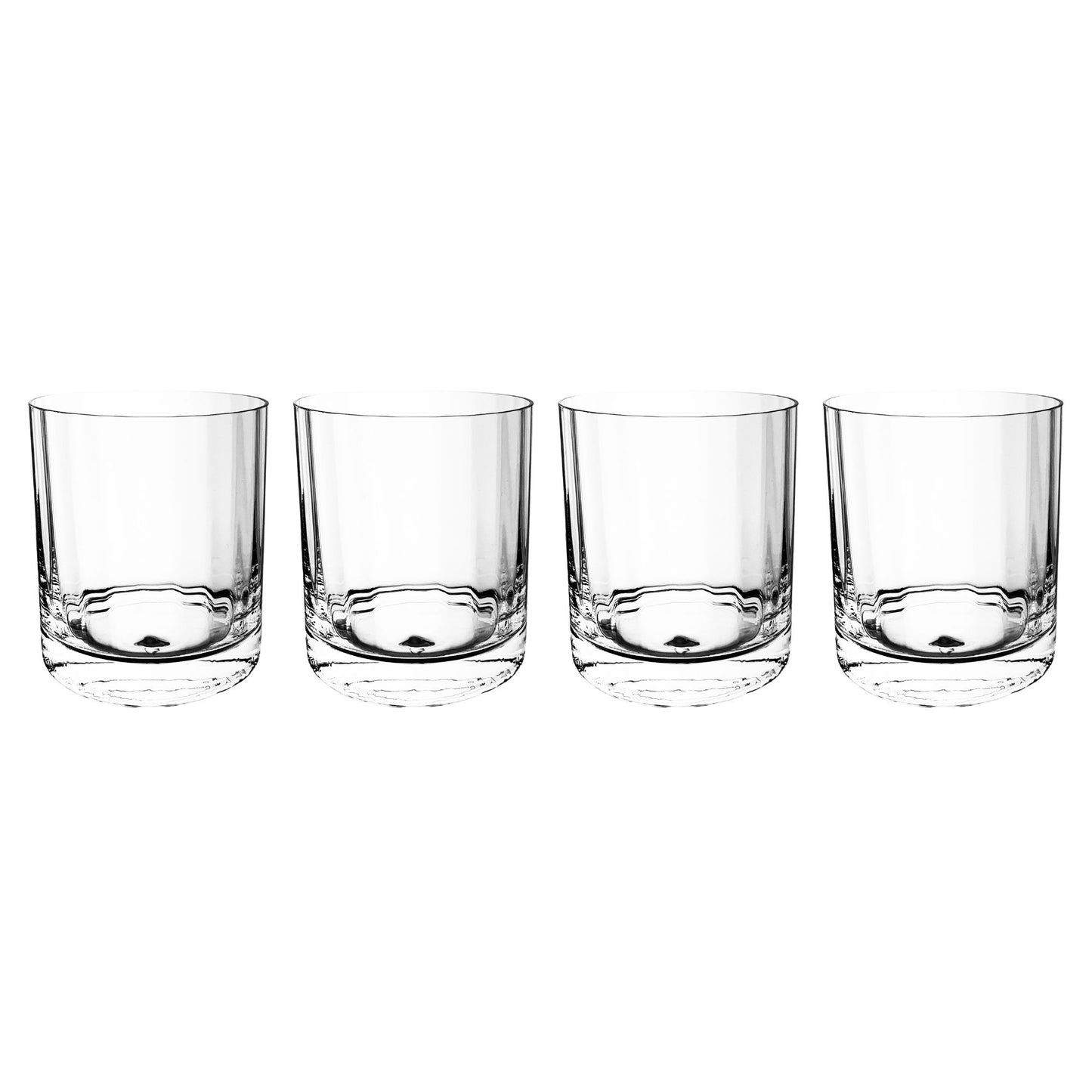 Odeon Lowball Glass, Set of 4 Canvas Home Clear, Cocktail Glass, Cocktail Glassware, Drinking Glass, Fluted, Fluted Glassware, Fluted Lowball, Glass, Glassware, Lowball, Lowball Glassware, Lowball Set, Odeon, Odeon Lowball, Set of 4