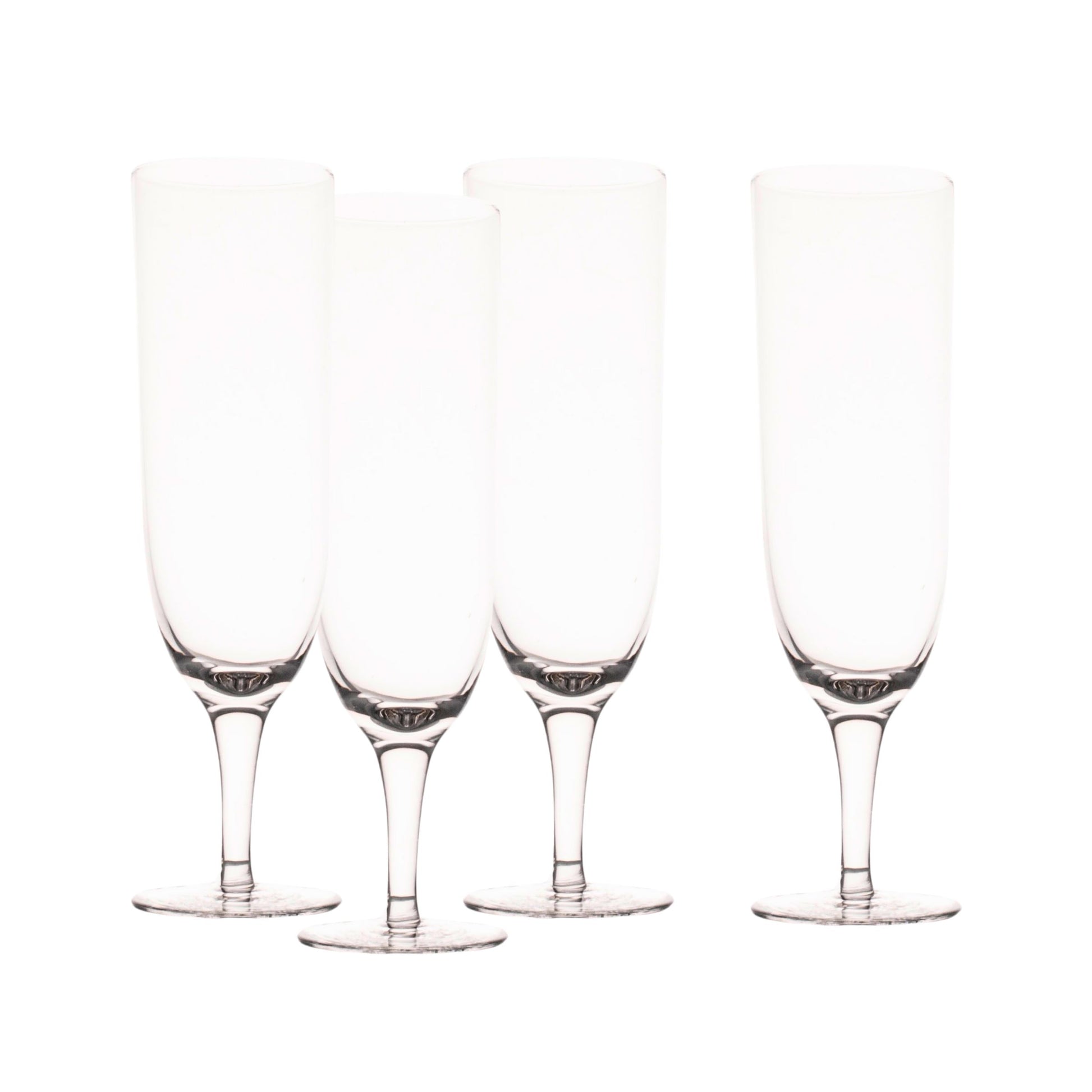 Amwell Champagne Stemware Set Canvas Home Amwell, Barware, Champagne, Champagne Glass, Champagne Stemware, Clear, Glass, Glassware, Set of 4, Stemmed Glass, Stemware