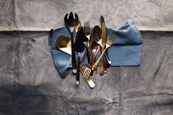 Oslo Matte Gold Stainless Steel 2 Piece Salad Server Set Canvas Home $50-$100, 18/10 Stainless Steel, Gifts-100-&-Below, Gold, Host + Hostess, Matte, Matte Gold, Oslo, Portugal, Salad Server, Salad Server Set, Serving Utensils, Stainless Steel