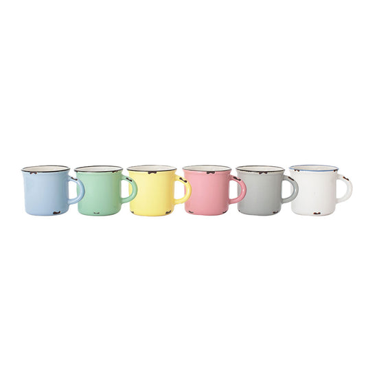 Tinware Espresso Mug Gift Set Canvas Home "contemporary dinnerware", $30-$50, canvas home, Coffee + Tea, Mugs + Cups, red-white-blue, related-tinware-mug, Tinware Collection