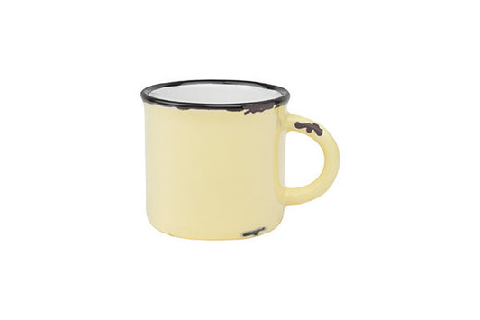 Tinware Espresso Mug in Yellow - Set of 4 Canvas Home "contemporary dinnerware", canvas home, Coffee + Tea, Espresso, Mugs + Cups, related-tinware-mug, Tinware Collection