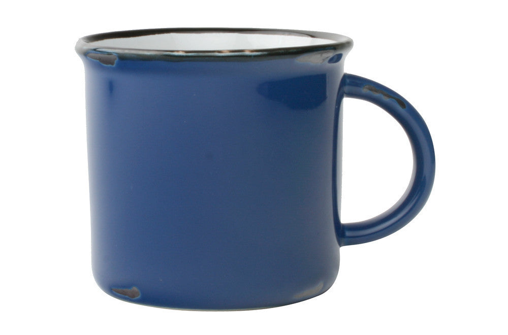 Tinware Mug in Blue - Set of 4 Canvas Home "contemporary dinnerware", Blue, canvas home, Coffee + Tea, Gifts-25-&-Below, Mugs + Cups, red-white-blue, related-tinware-mug, Tinware Collection