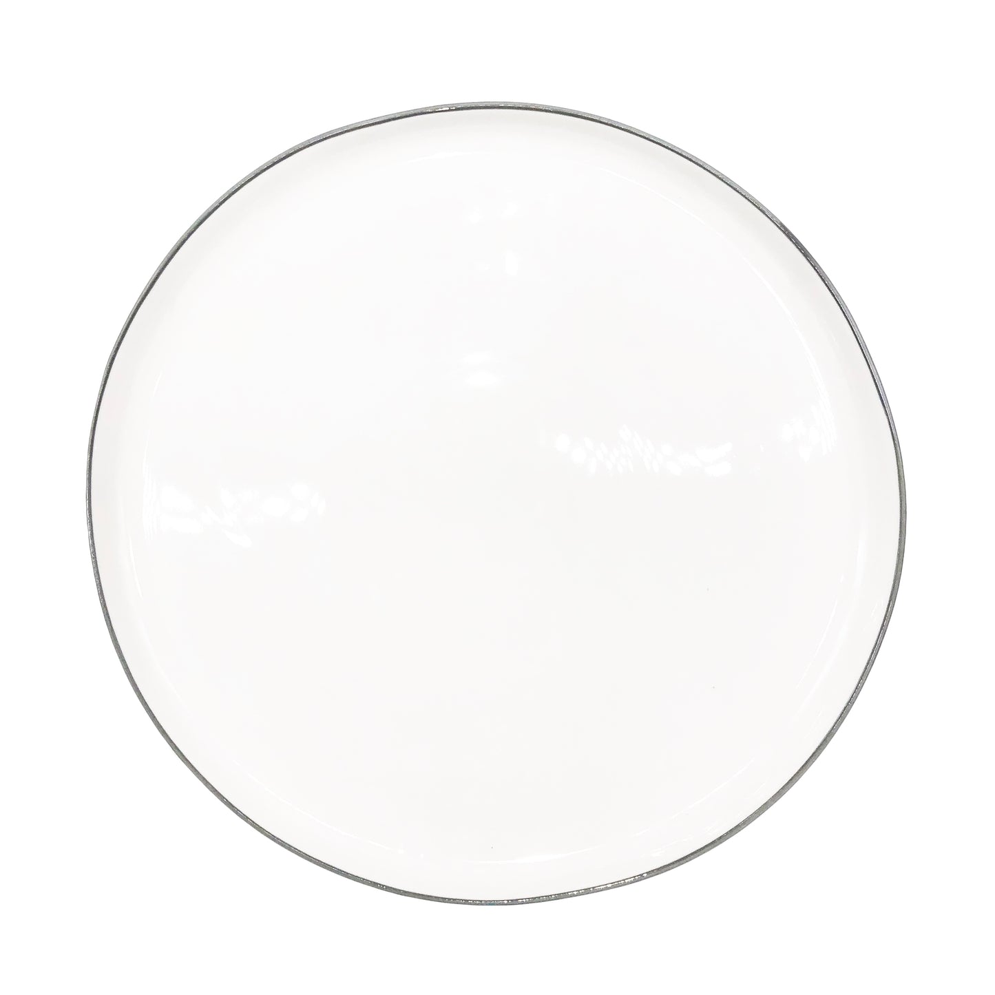 Abbesses Grey Rim Porcelain Dinner Plate, Set of 4 Canvas Home Abbesses, Abbesses Collection, Abbesses Dinner Plate, Abbesses Dinner Plate Set, Abbesses Grey Rim, Casual Dinnerware, Colored Rim, Colored Rim Dinnerware, Dinner Plates, Grey, Grey Rim, Plates, Porcelain, Porcelain Dinnerware, Set of 4, White, White & Grey