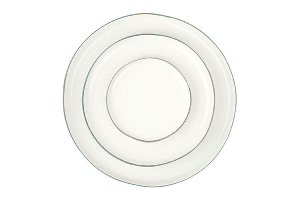 Abbesses Grey Rim Porcelain Dinner Plate, Set of 4 Canvas Home Abbesses, Abbesses Collection, Abbesses Dinner Plate, Abbesses Dinner Plate Set, Abbesses Grey Rim, Casual Dinnerware, Colored Rim, Colored Rim Dinnerware, Dinner Plates, Grey, Grey Rim, Plates, Porcelain, Porcelain Dinnerware, Set of 4, White, White & Grey