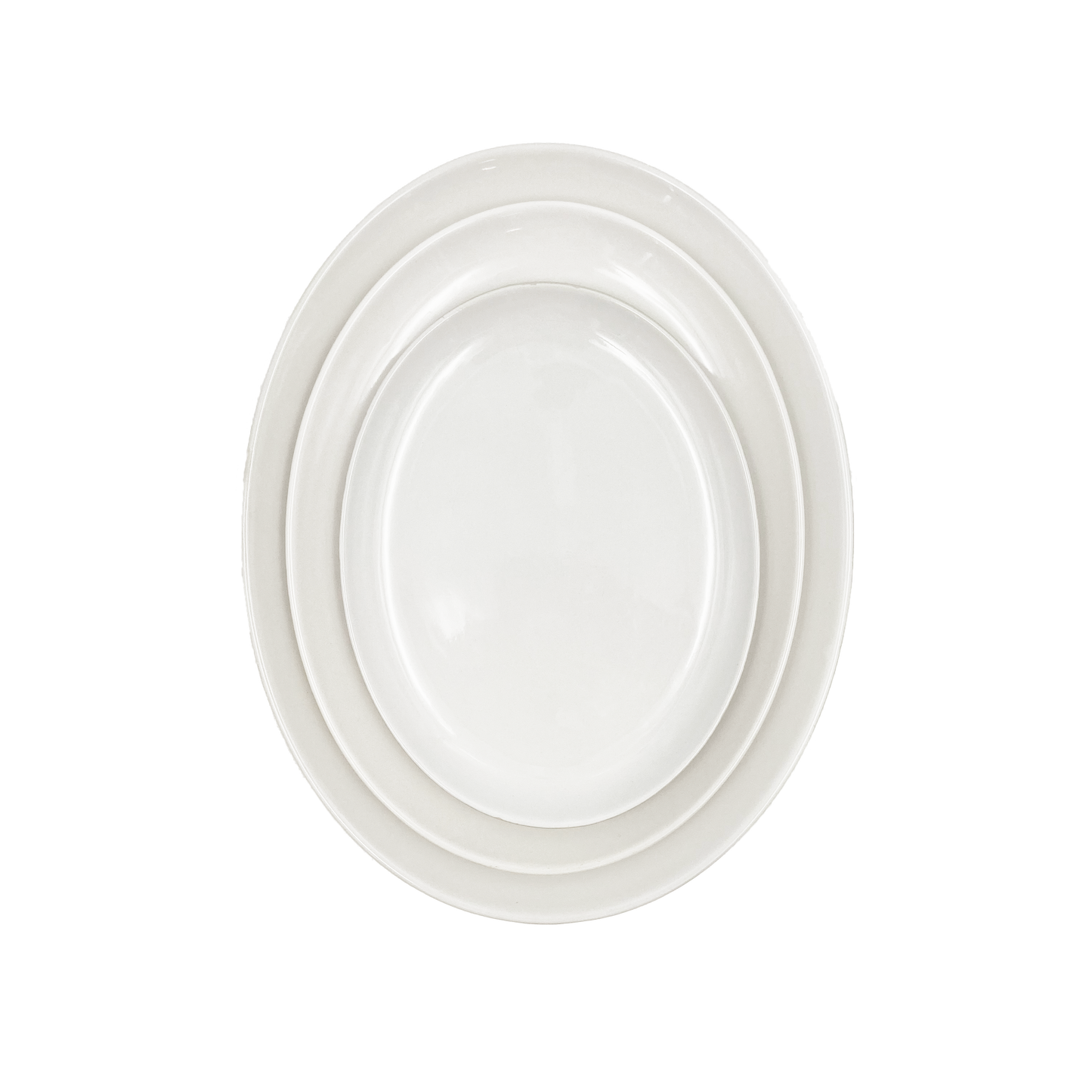 Shell Bisque White Porcelain Oval Serving Platter, Set of 2 Canvas Home Casual Dinnerware, Platter, Porcelain, Porcelain Dinnerware, Serving, Serving Platter, Serving Trays + Platters, Set of 2, Shell Bisque, Shell Bisque Collection, Shell Bisque Platter, Shell Bisque Serving Platter, Shell Bisque White, White