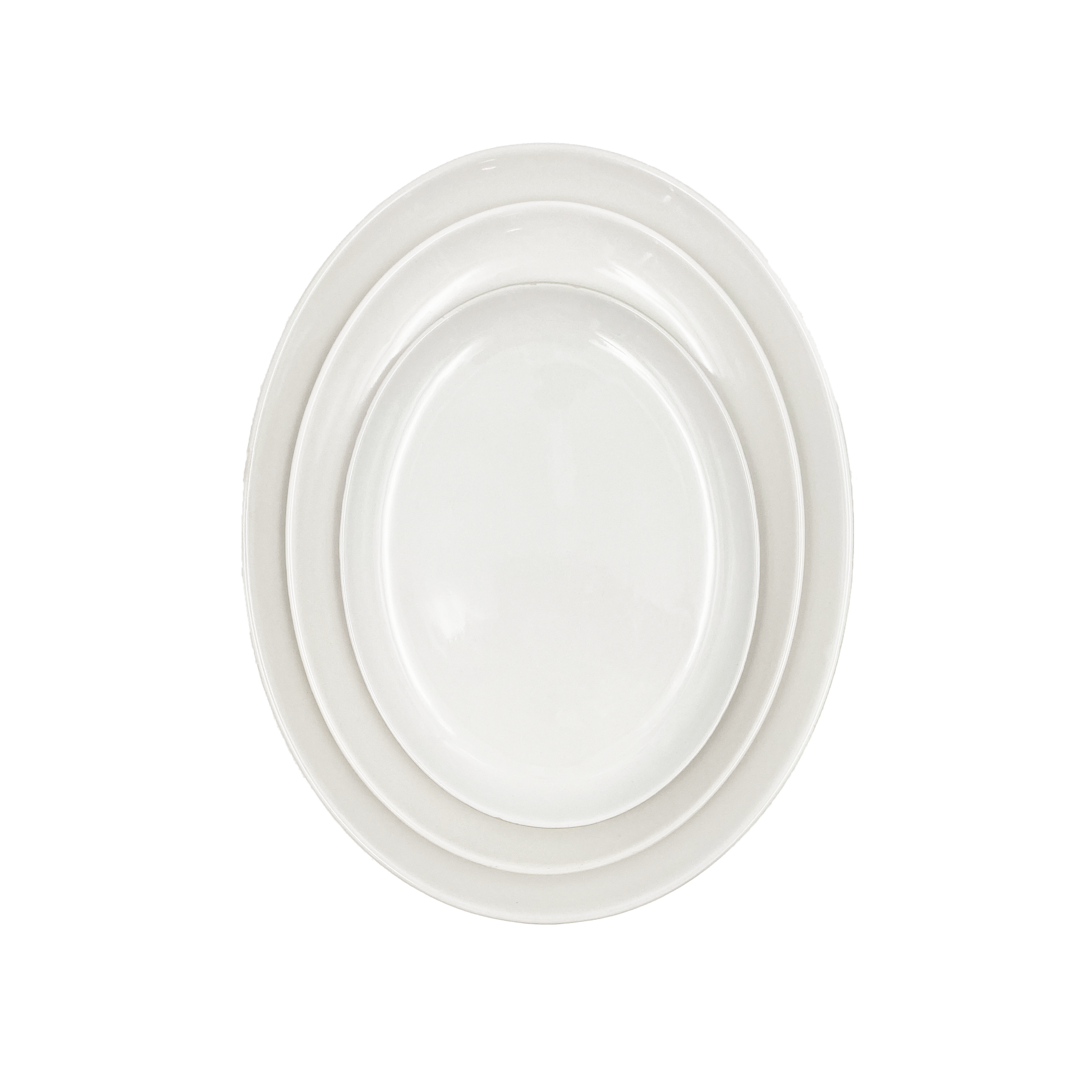 Shell Bisque White Porcelain Oval Serving Platter, Set of 2 Canvas Home Casual Dinnerware, Platter, Porcelain, Porcelain Dinnerware, Serving, Serving Platter, Serving Trays + Platters, Set of 2, Shell Bisque, Shell Bisque Collection, Shell Bisque Platter, Shell Bisque Serving Platter, Shell Bisque White, White