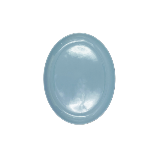 Shell Bisque Blue Porcelain Oval Serving Platter, Set of 2 Canvas Home Blue, Casual Dinnerware, Platter, Porcelain, Porcelain Dinnerware, Serving, Serving Platter, Serving Trays + Platters, Set of 2, Shell Bisque, Shell Bisque Blue, Shell Bisque Collection, Shell Bisque Platter, Shell Bisque Serving Platter