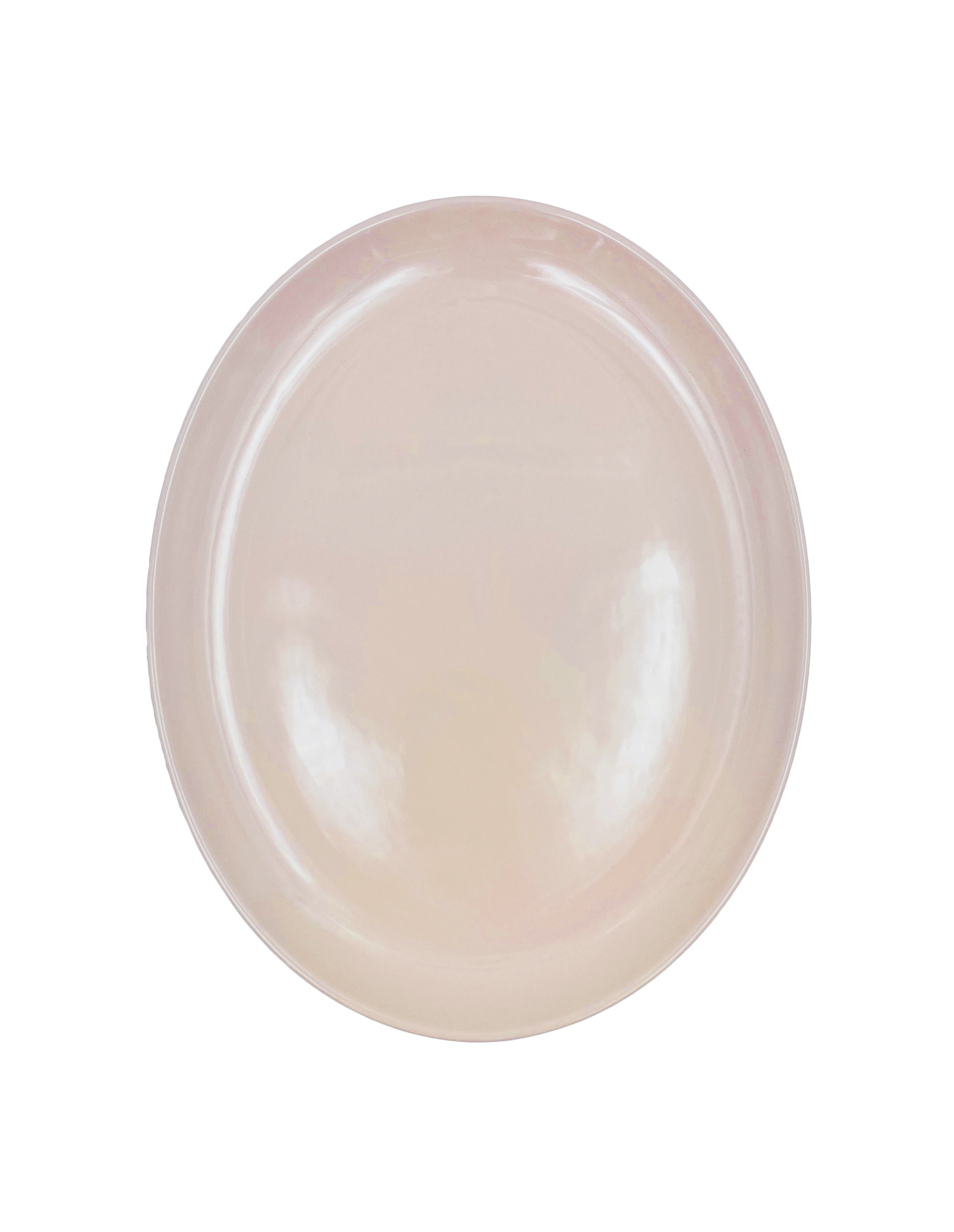 Shell Bisque Soft Pink Porcelain Oval Serving Platter, Set of 2 Canvas Home Casual Dinnerware, Pink, Platter, Porcelain, Porcelain Dinnerware, Serving, Serving Platter, Serving Trays + Platters, Set of 2, Shell Bisque, Shell Bisque Collection, Shell Bisque Pink, Shell Bisque Platter, Shell Bisque Serving Platter, Soft Pink