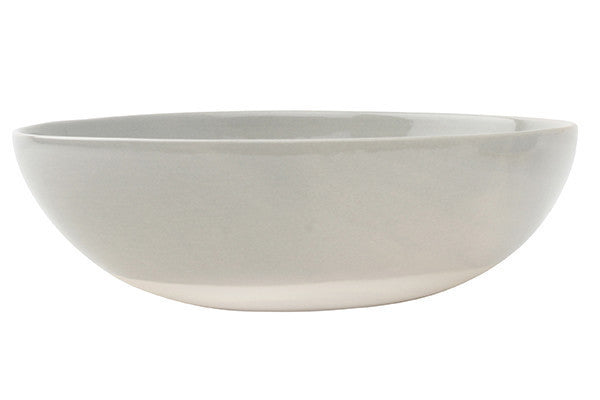 Shell Bisque Grey Porcelain Round Serving Bowl Canvas Home Bowls, Casual Dinnerware, Fruit Bowl, Grey, Handmade Serving Bowl, Salad Bowl, Serving Bowl, Serving Bowls, Shell Bisque, Shell Bisque Collection, Shell Bisque Grey, Shell Bisque Serving Bowl