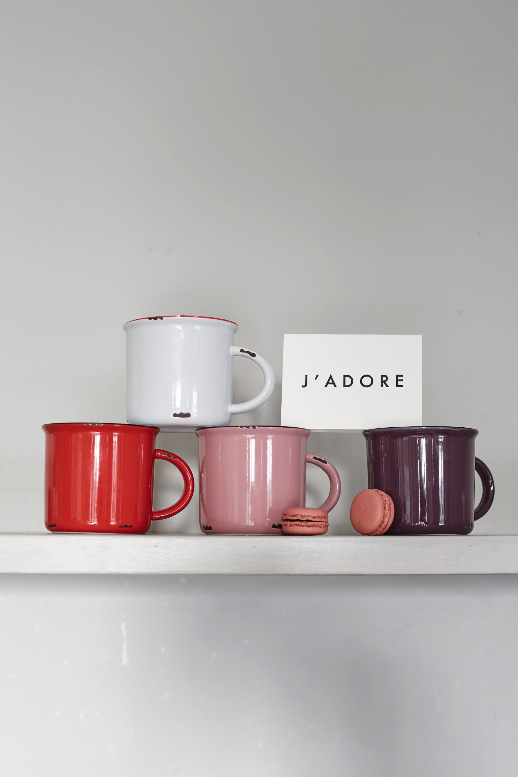 Tinware Mug Gift Set - Sweetheart Canvas Home "contemporary dinnerware", $30-$50, canvas home, Coffee + Tea, Mugs + Cups, related-tinware-mug, Tinware Collection