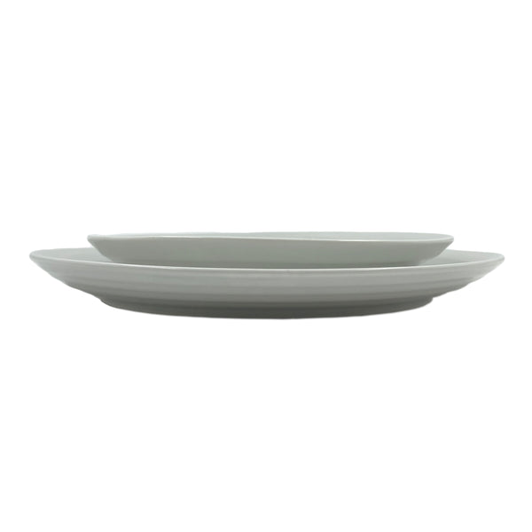 Daniel Smith Smoke Porcelain 4 Piece Dinnerware Set, Service For 1 Canvas Home canvas home, contemporary dinnerware, Daniel Smith, Daniel Smith Collection, dinner party, dinnerware, dinnerware sets, dish sets, family, Large, modern dinnerware, Place Setting, Plates, simple dinnerware, Smoke, tabletop, tableware