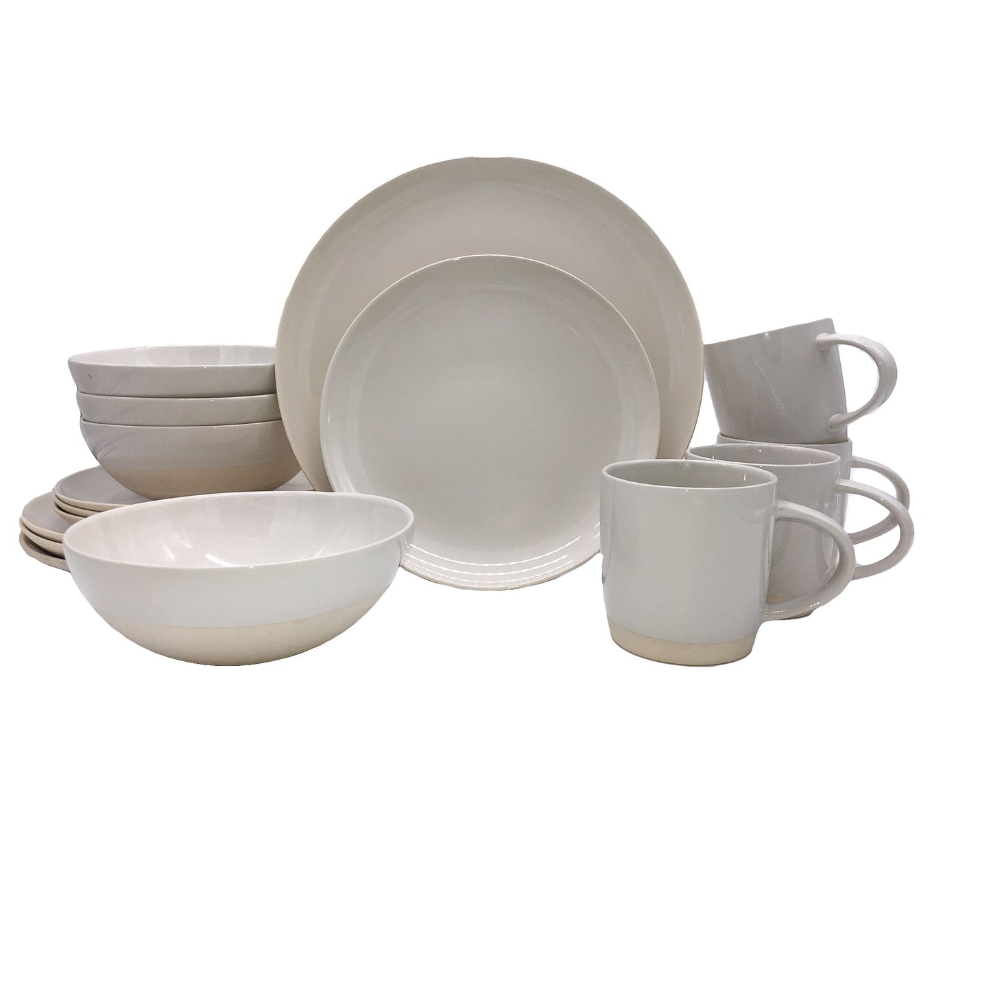 Shell Bisque White Porcelain 16 Piece Dinnerware Set, Service For 4 Canvas Home 16 Piece Dinnerware Set, Casual Dinnerware, Dinnerware Set, Porcelain, Porcelain Dinnerware, Service For 4, Shell Bisque, Shell Bisque Collection, Shell Bisque Dinnerware Set, Shell Bisque White, White