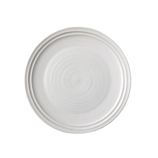 Lines White Stoneware Salad Plate, Set of 4 Canvas Home Lines, Stoneware, Stoneware Salad Plate, White, White Stoneware