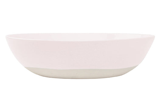 Shell Bisque Soft Pink Porcelain Round Serving Bowl Canvas Home Bowls, Casual Dinnerware, Fruit Bowl, Handmade Serving Bowl, Pink, Salad Bowl, Serving Bowl, Serving Bowls, Shell Bisque, Shell Bisque Collection, Shell Bisque Pink, Shell Bisque Serving Bowl, Soft Pink