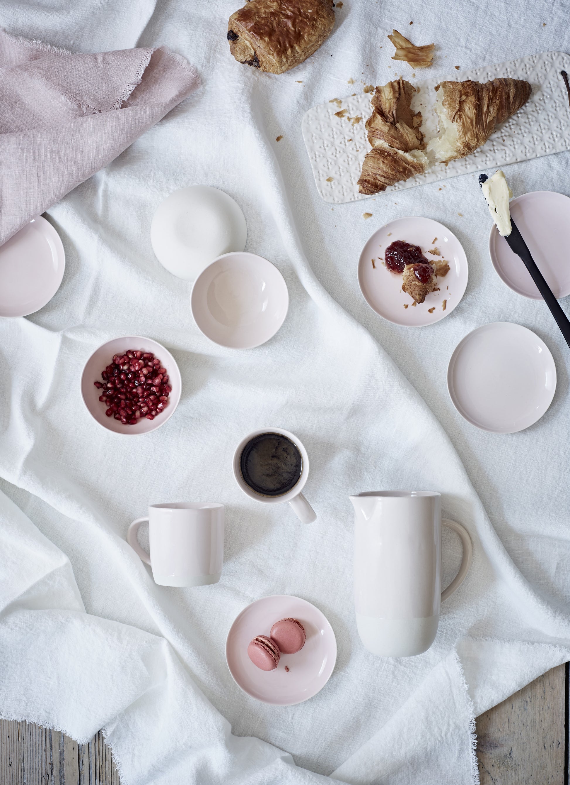 Shell Bisque Soft Pink Porcelain Round Serving Bowl Canvas Home Bowls, Casual Dinnerware, Fruit Bowl, Handmade Serving Bowl, Pink, Salad Bowl, Serving Bowl, Serving Bowls, Shell Bisque, Shell Bisque Collection, Shell Bisque Pink, Shell Bisque Serving Bowl, Soft Pink