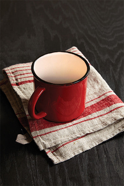 Tinware Mug in Red - Set of 4 Canvas Home "contemporary dinnerware", $10-$20, canvas home, Coffee + Tea, Gifts-25-&-Below, Mugs + Cups, Red, red-white-blue, related-tinware-mug, Tinware Collection