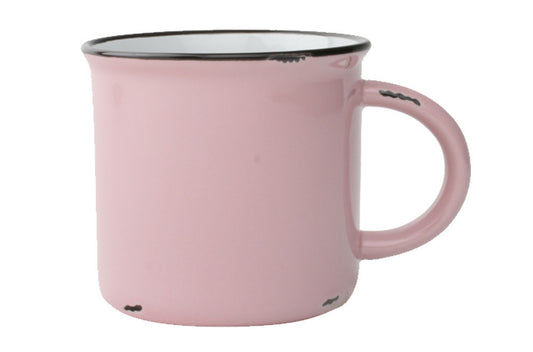 Tinware Mug in Pink - Set of 4 Canvas Home "contemporary dinnerware", canvas home, Coffee + Tea, Mugs + Cups, Pink, related-tinware-mug, Tinware Collection, Vintage